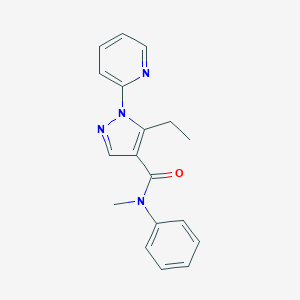 5-ethyl-N-methyl-N-phenyl-1-(2-pyridinyl)-1H-pyrazole-4-carboxamide