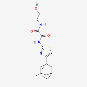 N-[4-(1-adamantyl)-1,3-thiazol-2-yl]-N'-(2-hydroxyethyl)ethanediamide
