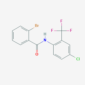 molecular formula C14H8BrClF3NO B4981768 2-bromo-N-[4-chloro-2-(trifluoromethyl)phenyl]benzamide 