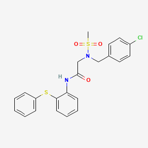 N~2~-(4-chlorobenzyl)-N~2~-(methylsulfonyl)-N~1~-[2-(phenylthio)phenyl]glycinamide