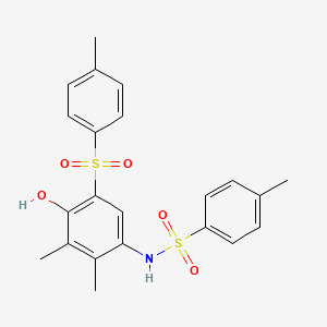 N-{4-hydroxy-2,3-dimethyl-5-[(4-methylphenyl)sulfonyl]phenyl}-4-methylbenzenesulfonamide