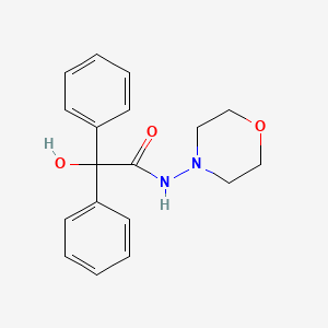 2-hydroxy-N-4-morpholinyl-2,2-diphenylacetamide