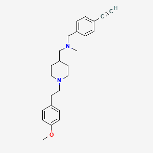 molecular formula C25H32N2O B4981814 (4-ethynylbenzyl)({1-[2-(4-methoxyphenyl)ethyl]-4-piperidinyl}methyl)methylamine 