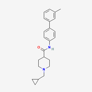 molecular formula C23H28N2O B4981820 1-(cyclopropylmethyl)-N-(3'-methyl-4-biphenylyl)-4-piperidinecarboxamide 