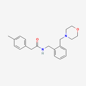 molecular formula C21H26N2O2 B4981831 2-(4-methylphenyl)-N-[2-(4-morpholinylmethyl)benzyl]acetamide 