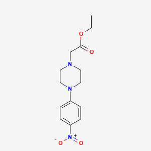 molecular formula C14H19N3O4 B4981885 ethyl [4-(4-nitrophenyl)-1-piperazinyl]acetate 