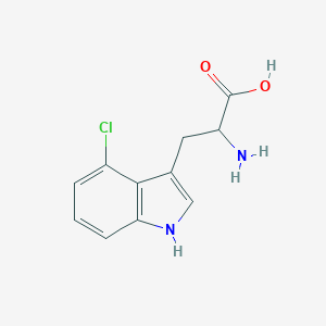 molecular formula C11H11ClN2O2 B049819 2-氨基-3-(4-氯-1H-吲哚-3-基)丙酸 CAS No. 118244-93-2
