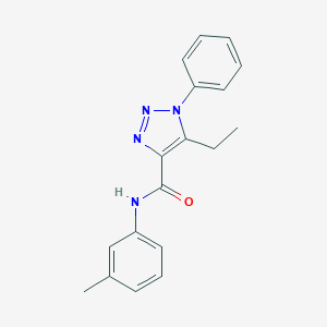molecular formula C18H18N4O B498190 5-ethyl-N-(3-methylphenyl)-1-phenyl-1H-1,2,3-triazole-4-carboxamide 