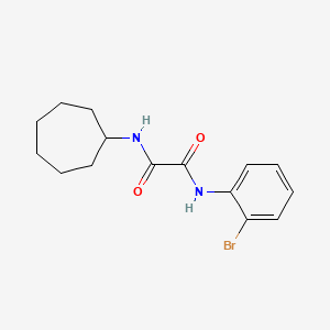 molecular formula C15H19BrN2O2 B4981903 N-(2-bromophenyl)-N'-cycloheptylethanediamide 