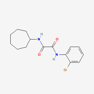 molecular formula C15H19BrN2O2 B4981903 N'-(2-bromophenyl)-N-cycloheptyloxamide 