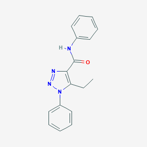 molecular formula C17H16N4O B498192 5-ethyl-N,1-diphenyl-1H-1,2,3-triazole-4-carboxamide 