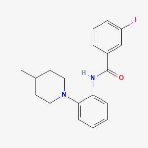 molecular formula C19H21IN2O B4981931 3-iodo-N-[2-(4-methyl-1-piperidinyl)phenyl]benzamide 