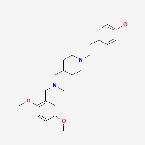 (2,5-dimethoxybenzyl)({1-[2-(4-methoxyphenyl)ethyl]-4-piperidinyl}methyl)methylamine