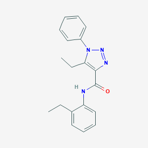 molecular formula C19H20N4O B498196 5-ethyl-N-(2-ethylphenyl)-1-phenyl-1H-1,2,3-triazole-4-carboxamide 