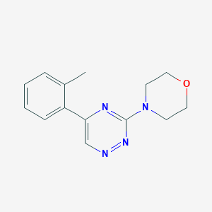 molecular formula C14H16N4O B4982000 5-(2-methylphenyl)-3-(4-morpholinyl)-1,2,4-triazine 