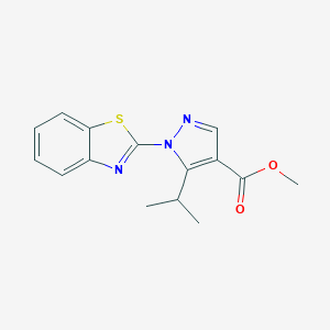methyl 1-(1,3-benzothiazol-2-yl)-5-isopropyl-1H-pyrazole-4-carboxylate