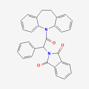 molecular formula C30H22N2O3 B4982054 2-[2-(10,11-dihydro-5H-dibenzo[b,f]azepin-5-yl)-2-oxo-1-phenylethyl]-1H-isoindole-1,3(2H)-dione 