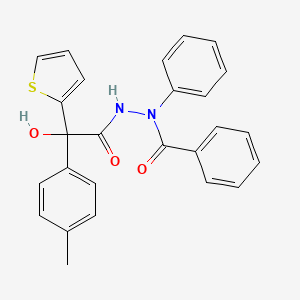molecular formula C26H22N2O3S B4982070 N'-[hydroxy(4-methylphenyl)2-thienylacetyl]-N-phenylbenzohydrazide 