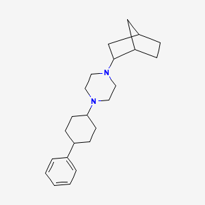 molecular formula C23H34N2 B4982079 1-bicyclo[2.2.1]hept-2-yl-4-(4-phenylcyclohexyl)piperazine 