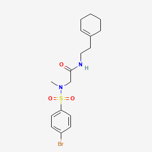 N~2~-[(4-bromophenyl)sulfonyl]-N~1~-[2-(1-cyclohexen-1-yl)ethyl]-N~2~-methylglycinamide