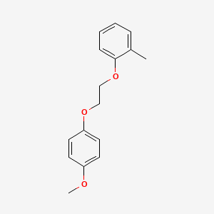 molecular formula C16H18O3 B4982157 1-[2-(4-methoxyphenoxy)ethoxy]-2-methylbenzene 