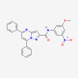 N-(3-methoxy-5-nitrophenyl)-5,7-diphenylpyrazolo[1,5-a]pyrimidine-2-carboxamide