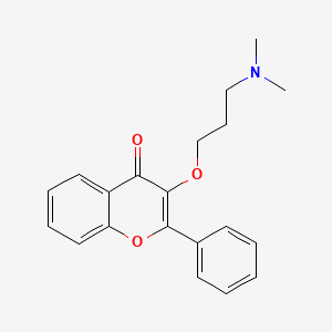 molecular formula C20H21NO3 B4982177 3-[3-(dimethylamino)propoxy]-2-phenyl-4H-chromen-4-one 