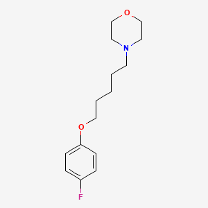 molecular formula C15H22FNO2 B4982207 4-[5-(4-fluorophenoxy)pentyl]morpholine 