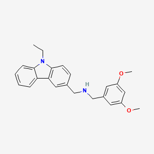 (3,5-dimethoxybenzyl)[(9-ethyl-9H-carbazol-3-yl)methyl]amine