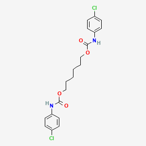molecular formula C20H22Cl2N2O4 B4982258 1,6-hexanediyl bis[(4-chlorophenyl)carbamate] 