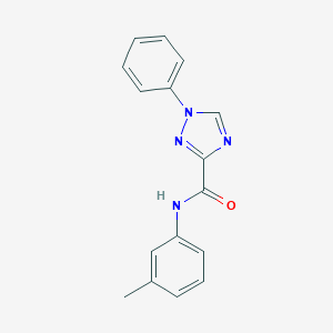 molecular formula C16H14N4O B498226 N-(3-methylphenyl)-1-phenyl-1H-1,2,4-triazole-3-carboxamide 