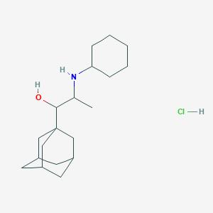 molecular formula C19H34ClNO B4982274 1-(1-adamantyl)-2-(cyclohexylamino)-1-propanol hydrochloride 