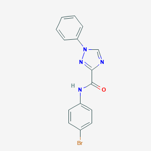 molecular formula C15H11BrN4O B498230 N-(4-bromophenyl)-1-phenyl-1H-1,2,4-triazole-3-carboxamide 