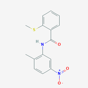 N-(2-methyl-5-nitrophenyl)-2-(methylthio)benzamide