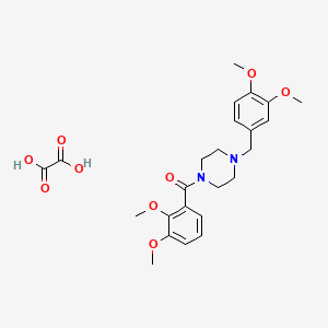 molecular formula C24H30N2O9 B4982341 1-(2,3-dimethoxybenzoyl)-4-(3,4-dimethoxybenzyl)piperazine oxalate 