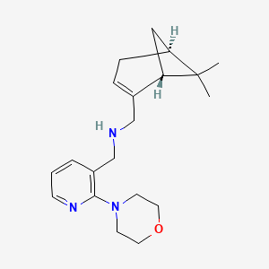 molecular formula C20H29N3O B4982348 1-[(1R,5S)-6,6-dimethylbicyclo[3.1.1]hept-2-en-2-yl]-N-{[2-(4-morpholinyl)-3-pyridinyl]methyl}methanamine 