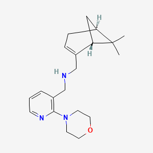 1-[(1R,5S)-6,6-dimethylbicyclo[3.1.1]hept-2-en-2-yl]-N-{[2-(4-morpholinyl)-3-pyridinyl]methyl}methanamine