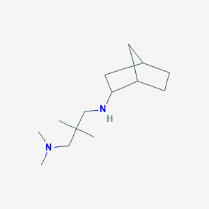 molecular formula C14H28N2 B4982352 N'-bicyclo[2.2.1]hept-2-yl-N,N,2,2-tetramethyl-1,3-propanediamine 