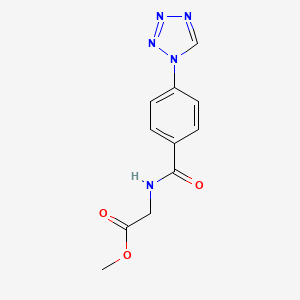 methyl N-[4-(1H-tetrazol-1-yl)benzoyl]glycinate