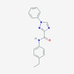 molecular formula C17H16N4O B498237 N-(4-ethylphenyl)-1-phenyl-1H-1,2,4-triazole-3-carboxamide 