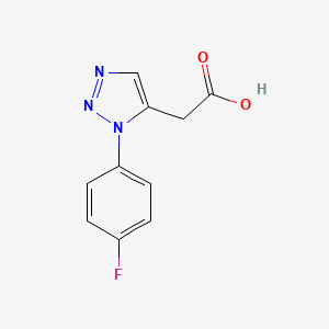 [1-(4-fluorophenyl)-1H-1,2,3-triazol-5-yl]acetic acid