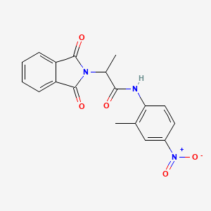 2-(1,3-dioxo-1,3-dihydro-2H-isoindol-2-yl)-N-(2-methyl-4-nitrophenyl)propanamide