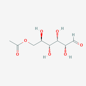 molecular formula C8H14O7 B049824 [(2R,3R,4S,5R)-2,3,4,5-四羟基-6-氧代己基] 乙酸酯 CAS No. 7286-45-5