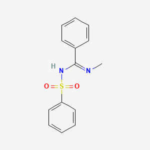 N-methyl-N'-(phenylsulfonyl)benzenecarboximidamide