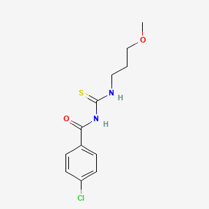 4-chloro-N-{[(3-methoxypropyl)amino]carbonothioyl}benzamide