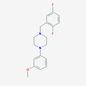 1-(2,5-difluorobenzyl)-4-(3-methoxyphenyl)piperazine