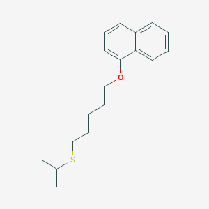 molecular formula C18H24OS B4982445 1-{[5-(isopropylthio)pentyl]oxy}naphthalene 