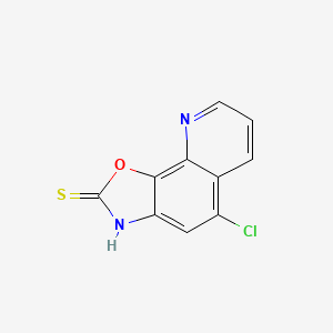 5-chloro[1,3]oxazolo[4,5-h]quinoline-2-thiol