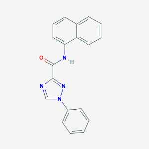 molecular formula C19H14N4O B498250 N-(1-naphthyl)-1-phenyl-1H-1,2,4-triazole-3-carboxamide 