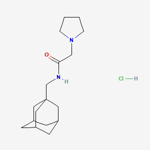 N-(1-adamantylmethyl)-2-(1-pyrrolidinyl)acetamide hydrochloride